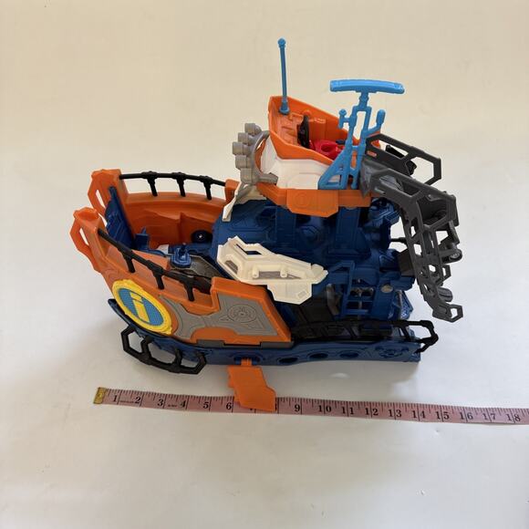 Fisher Price Imaginext Deep Sea Mission Command Ship Boat Diver 2 Figures CLEAN - Picture 6 of 8